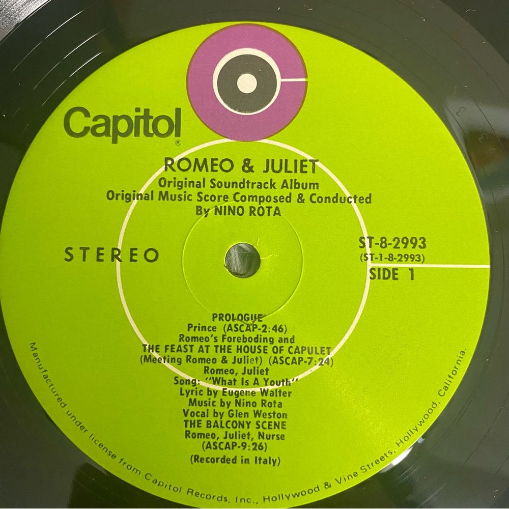 Romeo & Juliet Vinyl Record Vintage 1968 Soundtrack - Picture 2 of 5